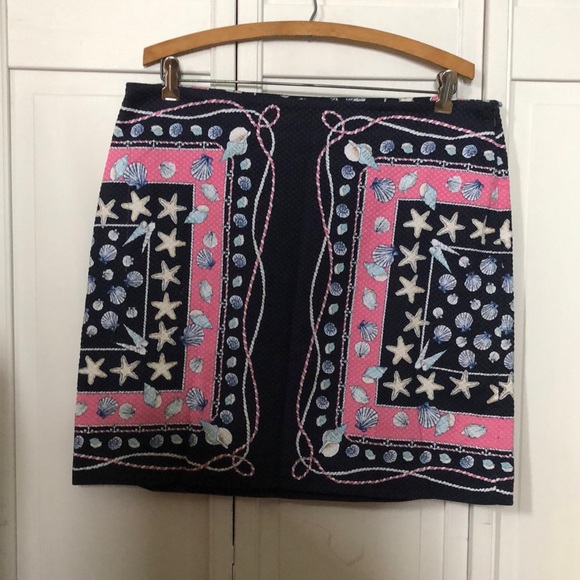 Summer seashell print skirt - Picture 1 of 4